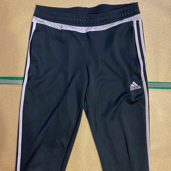 Gray & White Adidas Track Pants - Picture 7 of 8